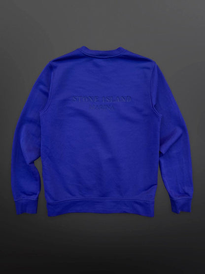 Stone Island Marina Sweatshirt i Navy Small Brugt Som ny