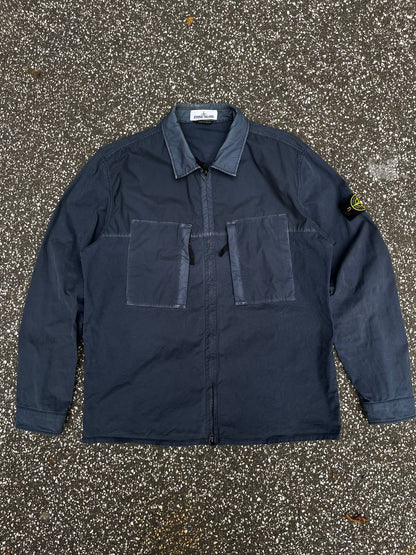 Stone Island Overshirt Sommerjakke Navy XL 721510207