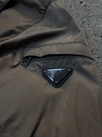 Prada Beige Nylon Jacket – Medium, Fitter Small