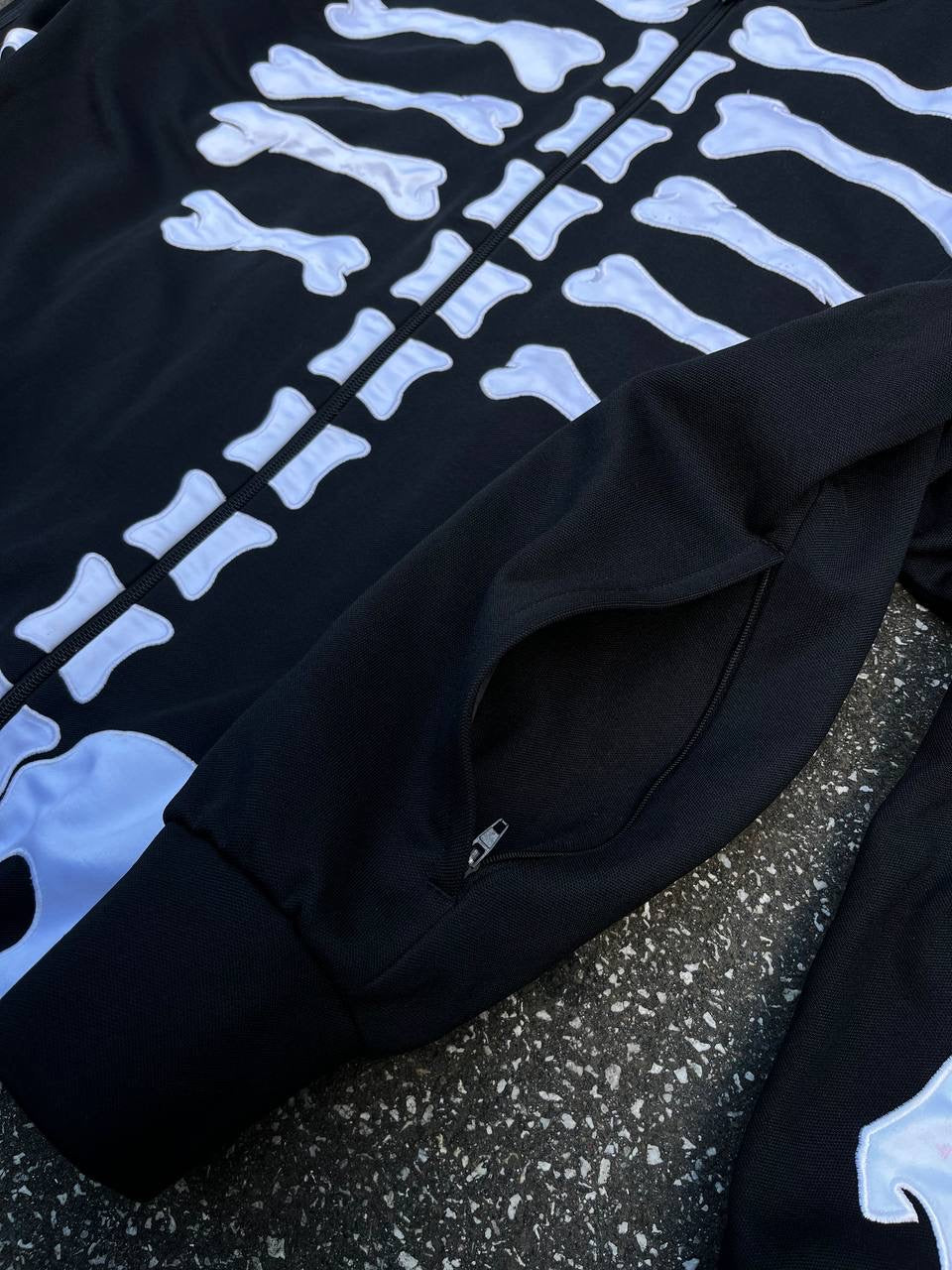 Adidas X Jeremy Scott Skeleton Tracker Jacket Sort XL