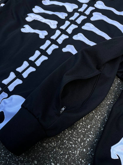 Adidas X Jeremy Scott Skeleton Tracker Jacket Sort XL