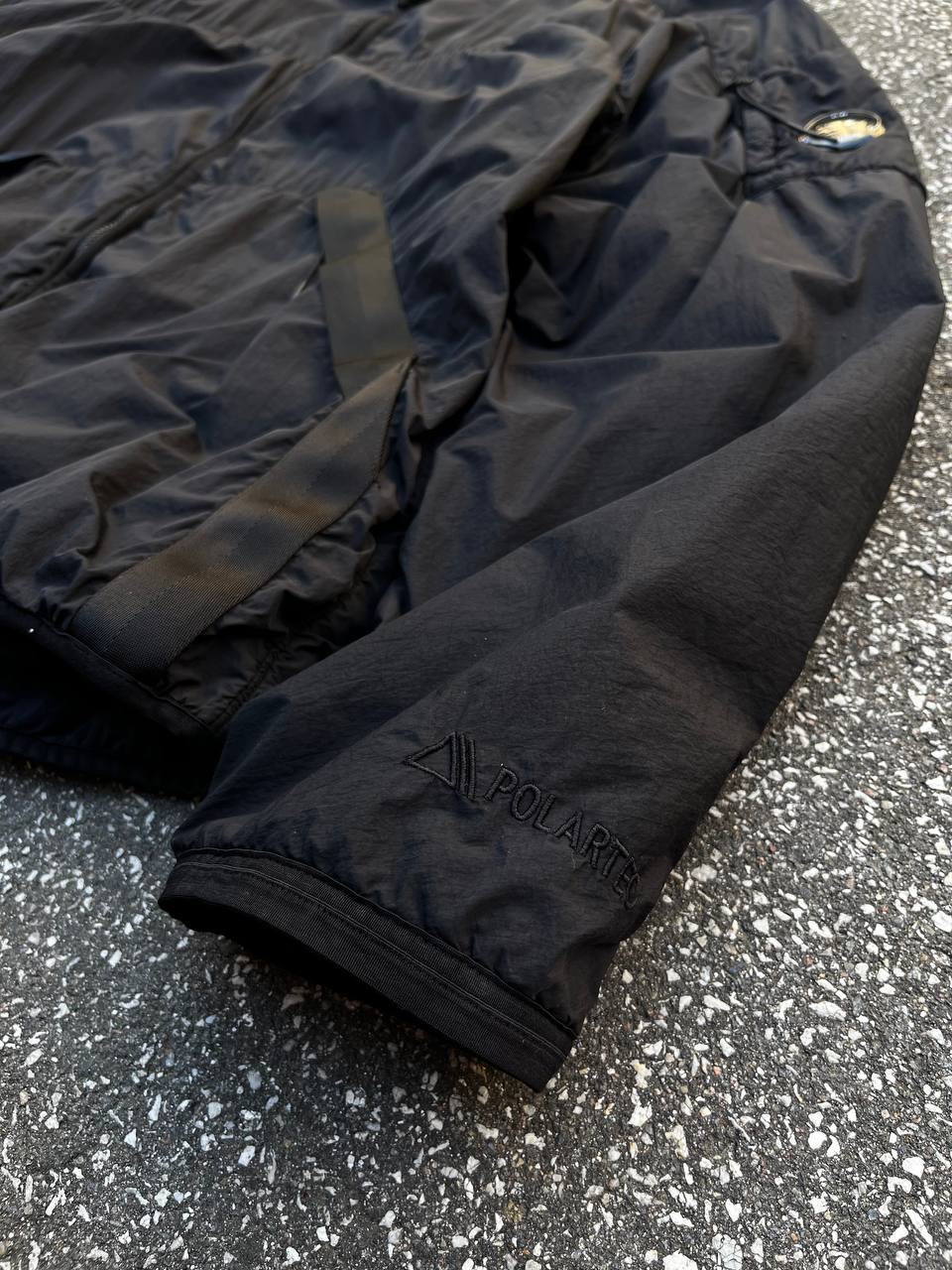 Brugt C.P. COMPANY Polartec Padded jacket / jakke Black / Sort i XL 56