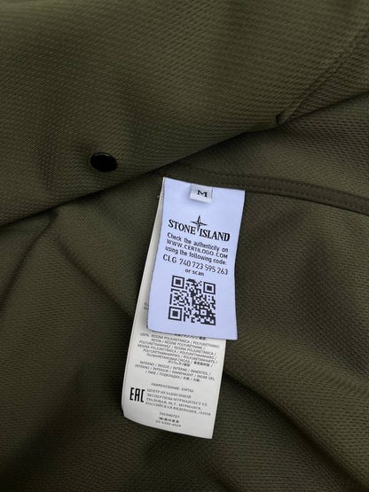 Stone Island Jakke Soft Shell R Oliven Medium Brugt