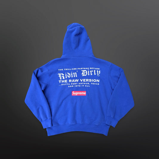 Supreme UGK Ridin’ Dirty Hoodie – Royal Blue – Medium
