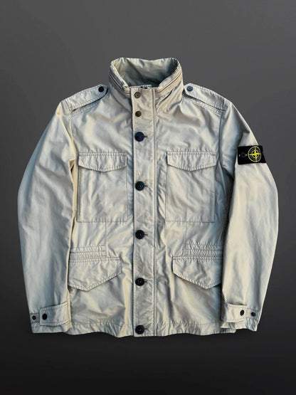 Stone Island Micro Reps David Jakke Beige S Small Brugt Used