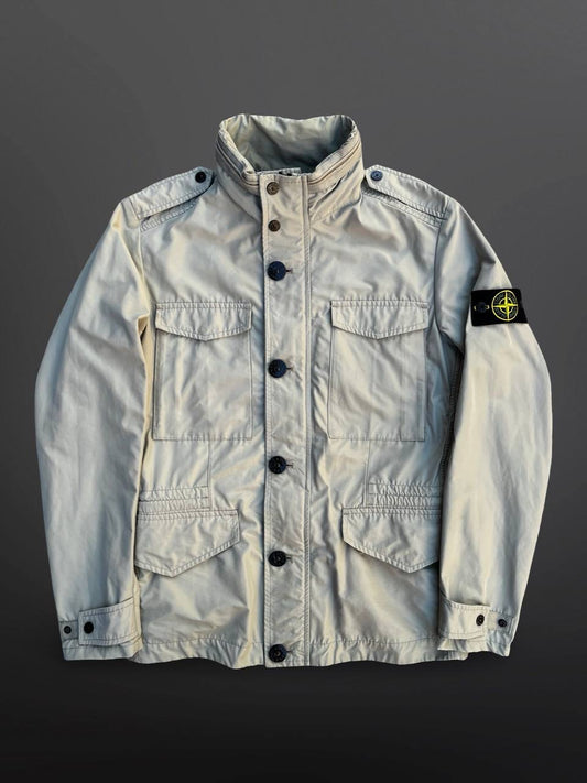 Stone Island Micro Reps David Jakke Beige S Small Brugt Used