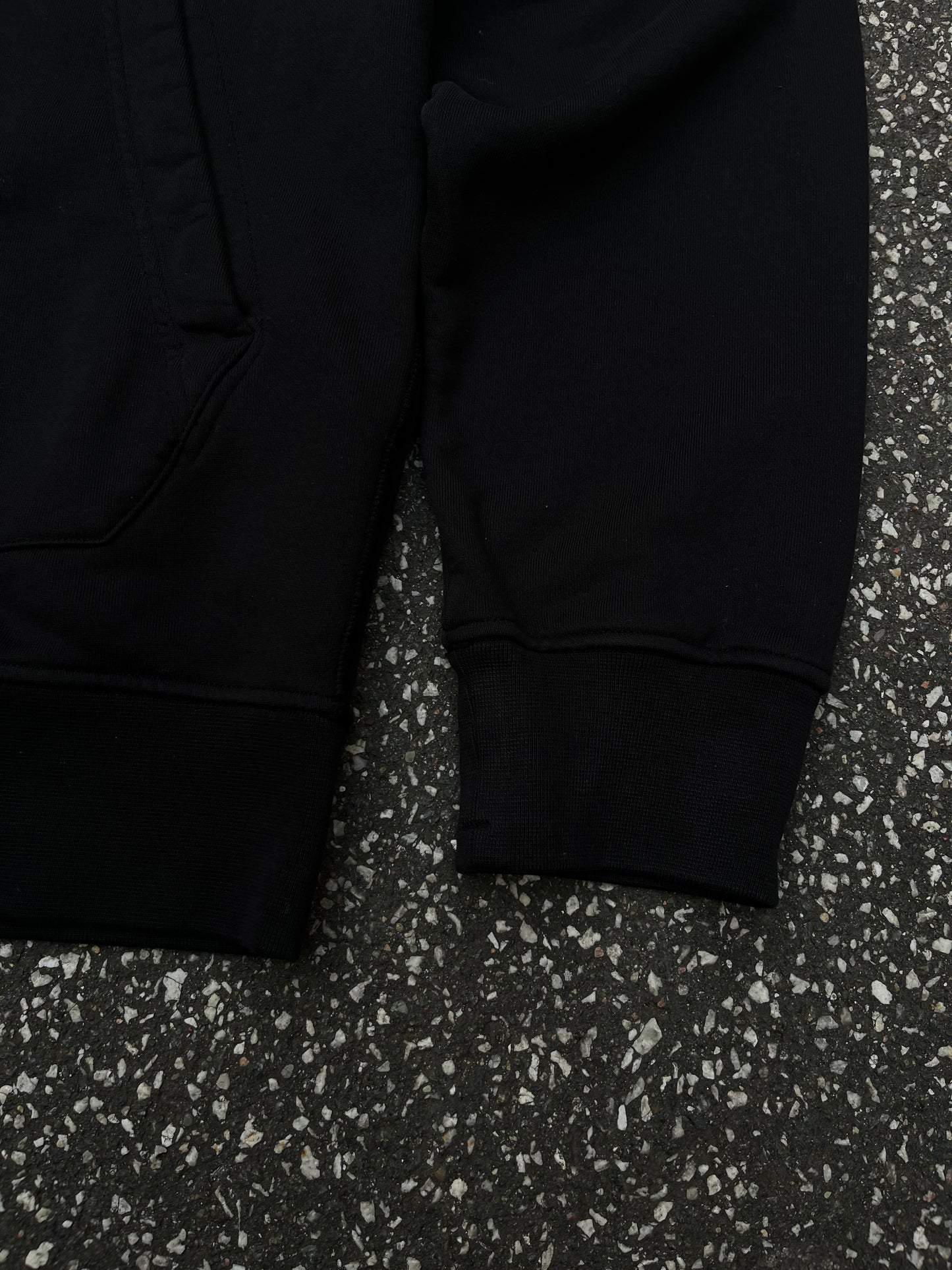 Stone Island Zip Hoodie – Black XXL