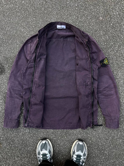 Stone Island Overshirt i XL lilla Brugt