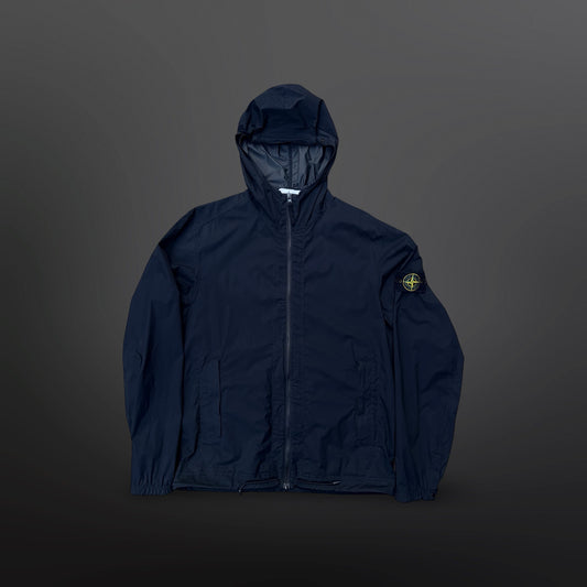 Stone Island Skin Touch Nylon-TC Hooded Jacket Dark Navy – Medium