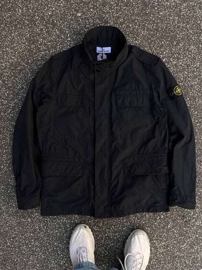 Stone Island Micro Reps Casual Jakke Frakke Coat Klassisk Sort XL Brugt Used