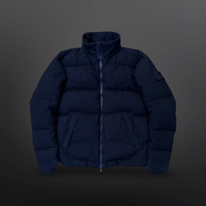 Stone Island Ghost Piece Wool Down Jacket – Navy – Medium Dunjakke