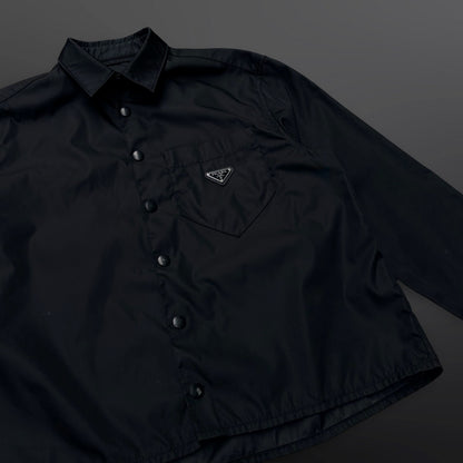 Prada Re-Nylon Overshirt / Skjortejakke – Large Sort