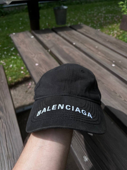Balenciaga Cap Kasket Sort 58 L Large Brugt Used