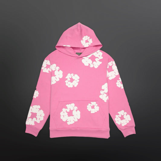 Denim Tears The Cotton Wreath Sweatshirt – Powder Pink Hoodie Hættetrøje M Medium