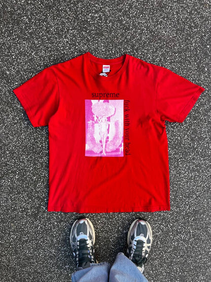 Supreme T-shirt Tee i Rød Large