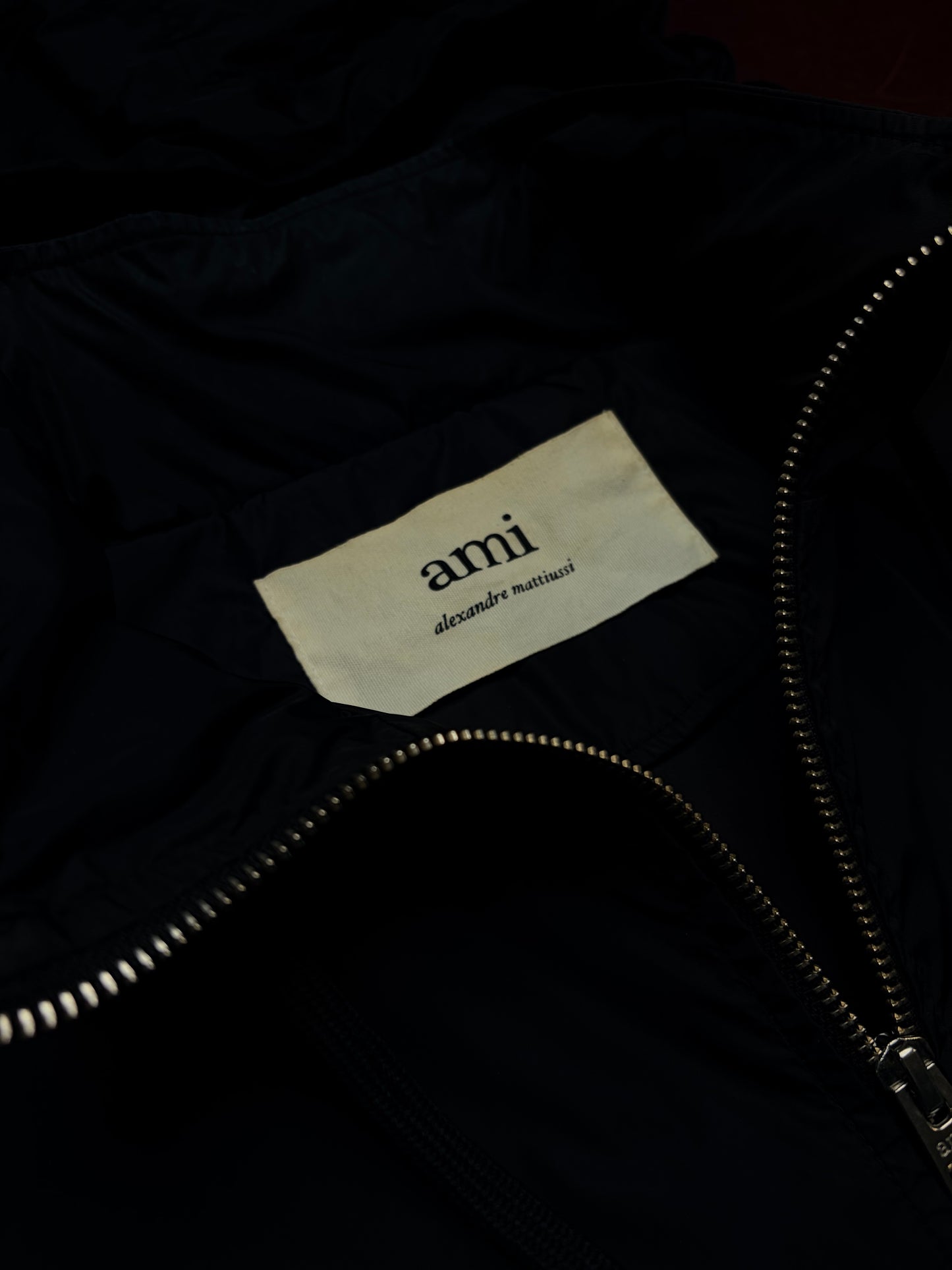 AMI Alexandre Mattiussi Hooded Windbreaker Jacket – Black – XL