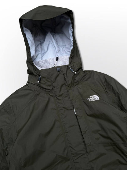 Skijakke The North Face Brugt Used Large i mørkegrøn militær farve Kvinde