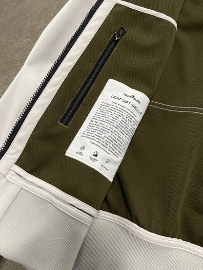 Stone Island Softshell R i hvid XL brugt