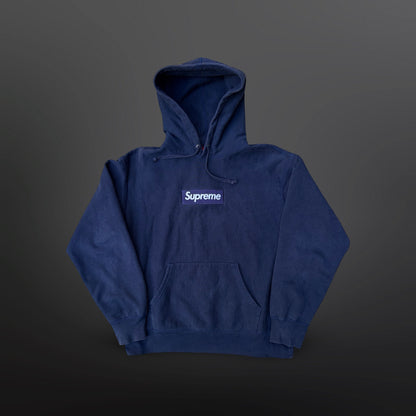 Supreme Box Logo Hoodie – Navy – Small