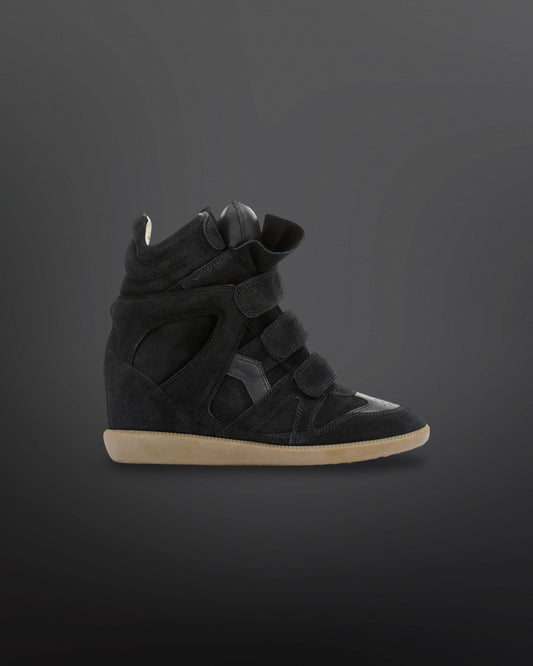 Isabel Marant Étoile Bekett Leather Wedge Sneakers – Sort – Str. 38