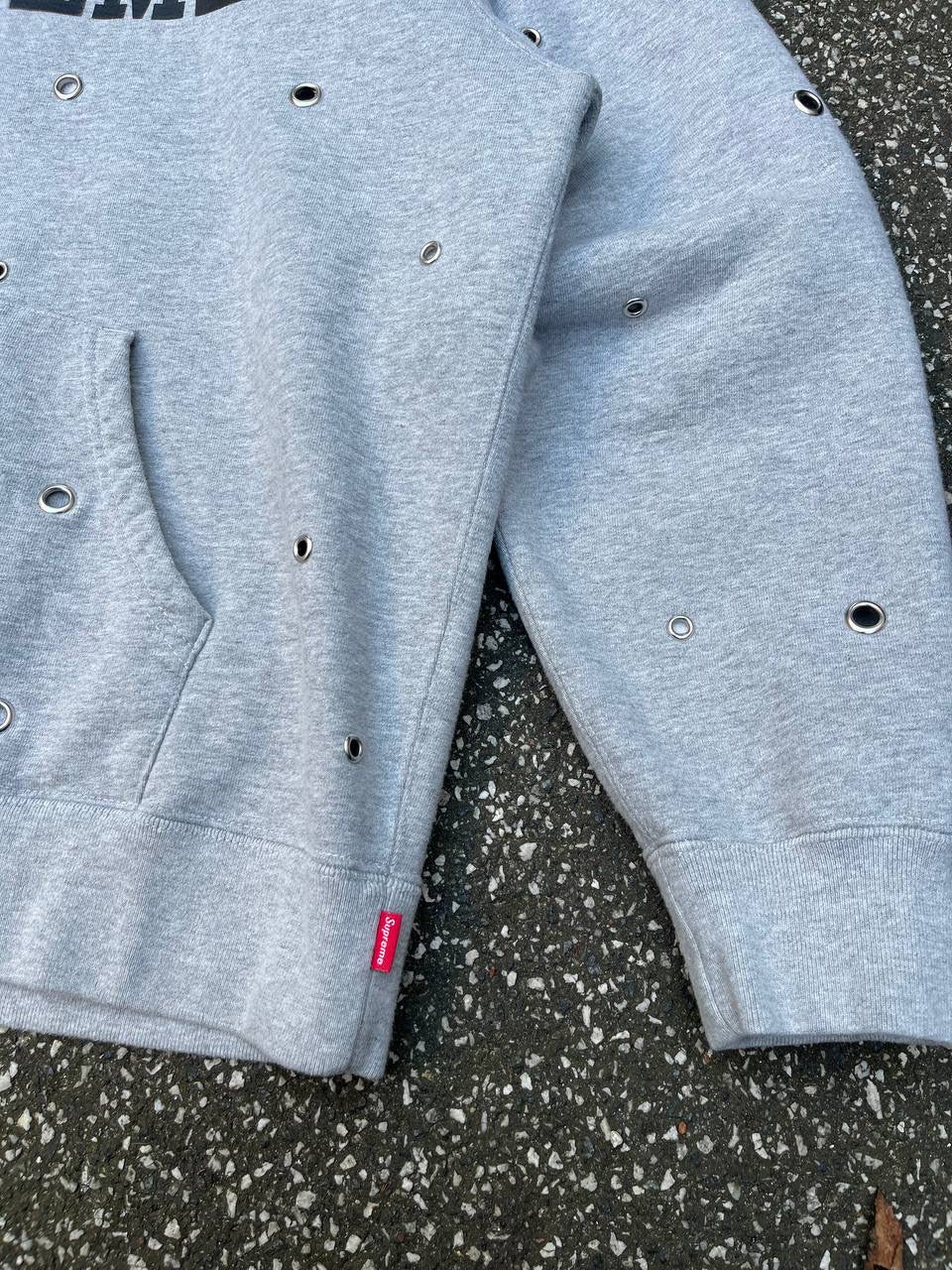 Supreme Hoodie Hættetrøje Grey Grå M Medium
