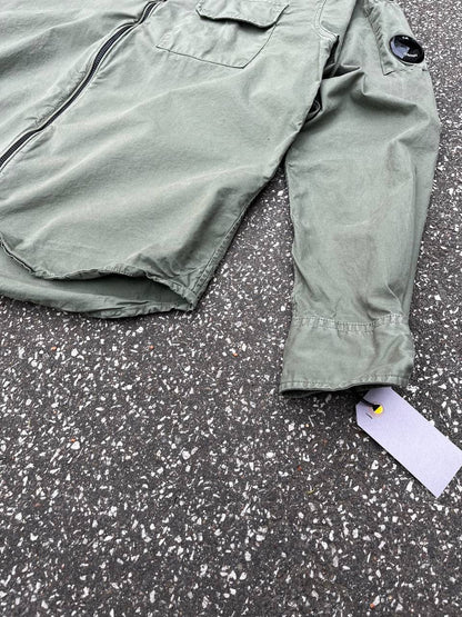 C.P. Company Overshirt Skjorte Grøn Khaki S Small Brugt Used