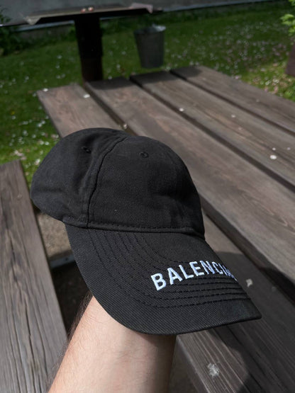 Balenciaga Cap Kasket Sort 58 L Large Brugt Used