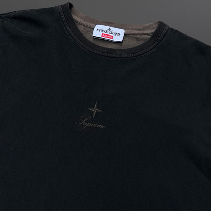 Supreme x Stone Island Long Sleeve – Black/Grey – Large