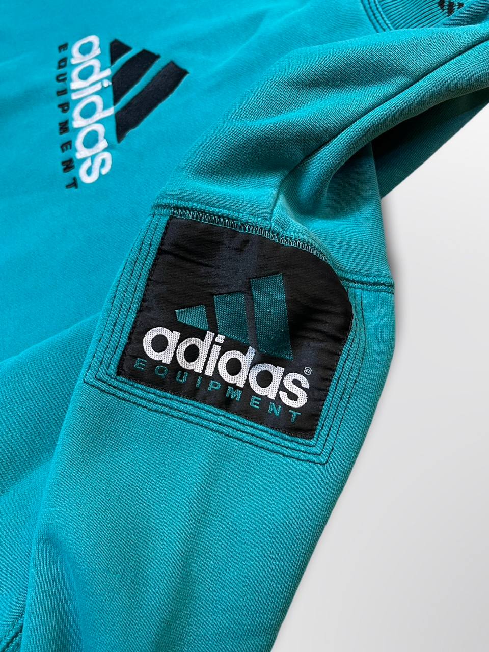 Brugt Used Vintage Adidas Equipment Sweatshirt i L large grøn green