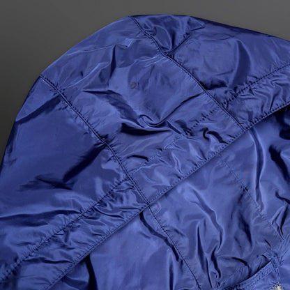 Prada Nylon Hooded Jacket – Blue – XL