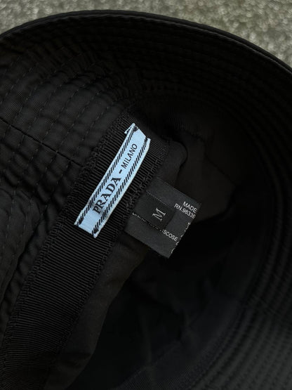 Prada Bøllehat Bucket Hat Milano 2018 Sort Black M Medium