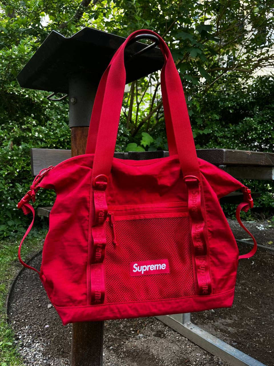 Supreme Tote Bag Taske One Size I Røde Cordura