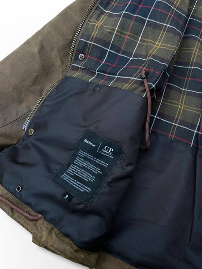 C.P. Company X Barbour google wax jacket parka i Brun brown S small