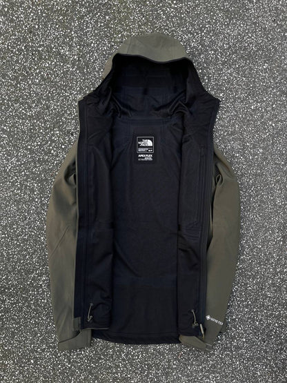 Regnjakke The North Face i grøn khaki farve med Gore-tex membran XS dame