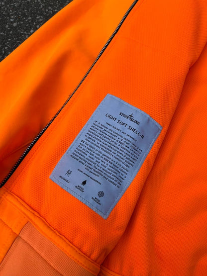 Stone Island Soft Shell R Jacket Sommer Jakke L Large Orange