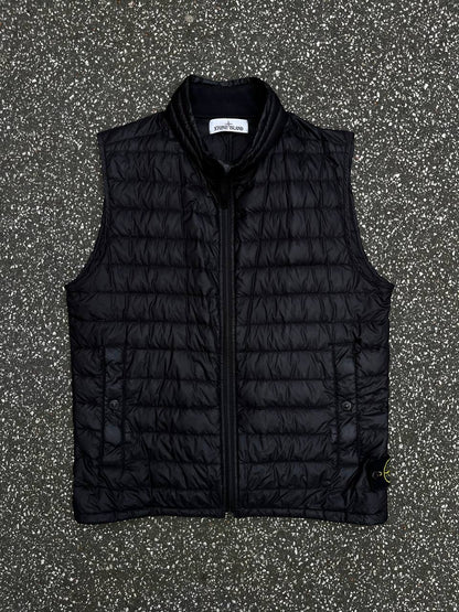Stone Island Vest Micro Rip Stop 7 Sort Black M Medium Packable