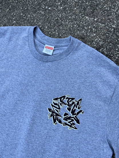 Supreme Graffiti Logo Tee – Heather Grey Large