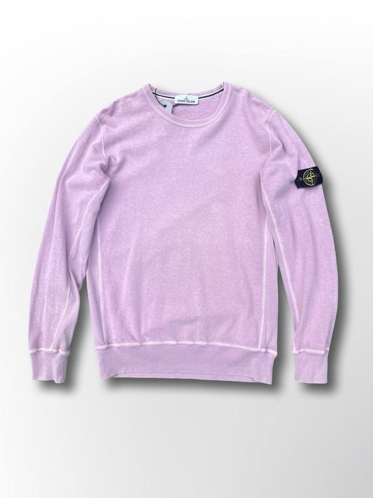 Brugt Sweatshirt fra Stone Island sten Ø SI i XL herre mænd i pink Lyserød Farve