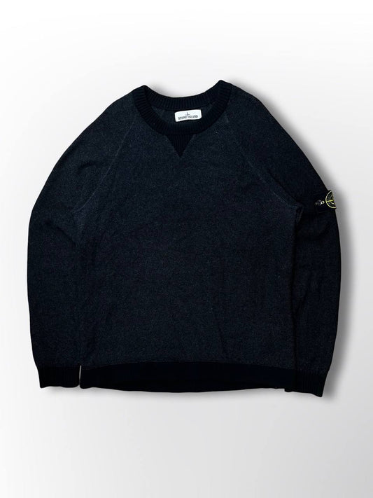 Brugt Stone Island sweater Sweatshirt pullover i uld 6715529D9 i grå farve XL
