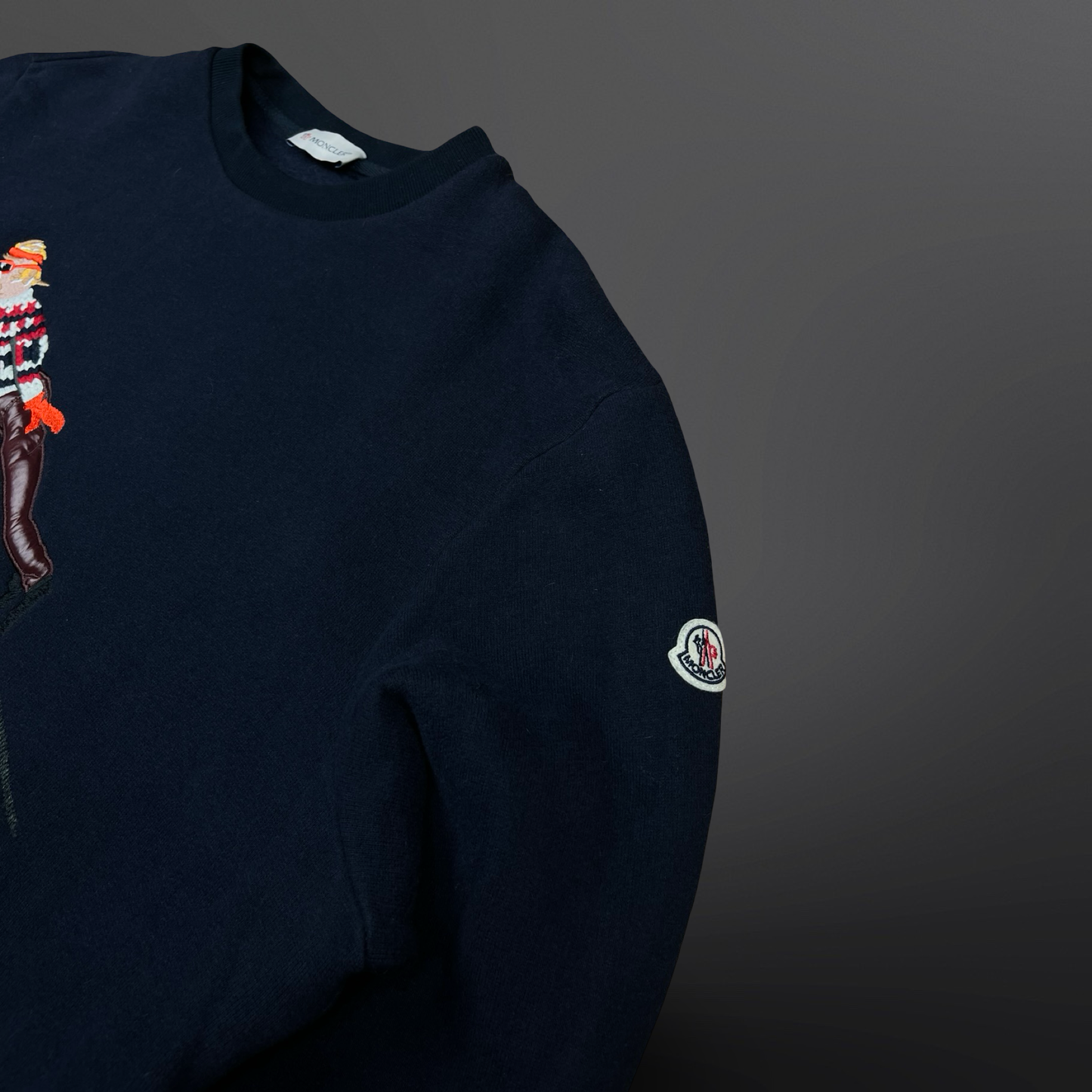 Moncler Embroidered Sweatshirt – Navy – Str. XL