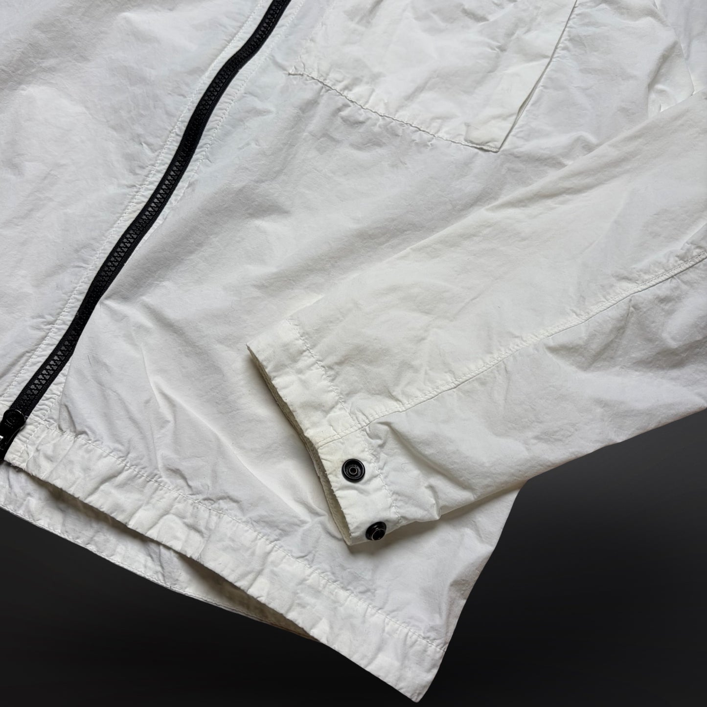 Stone Island Jakke Jacket Overshirt Hvid White M Medium
