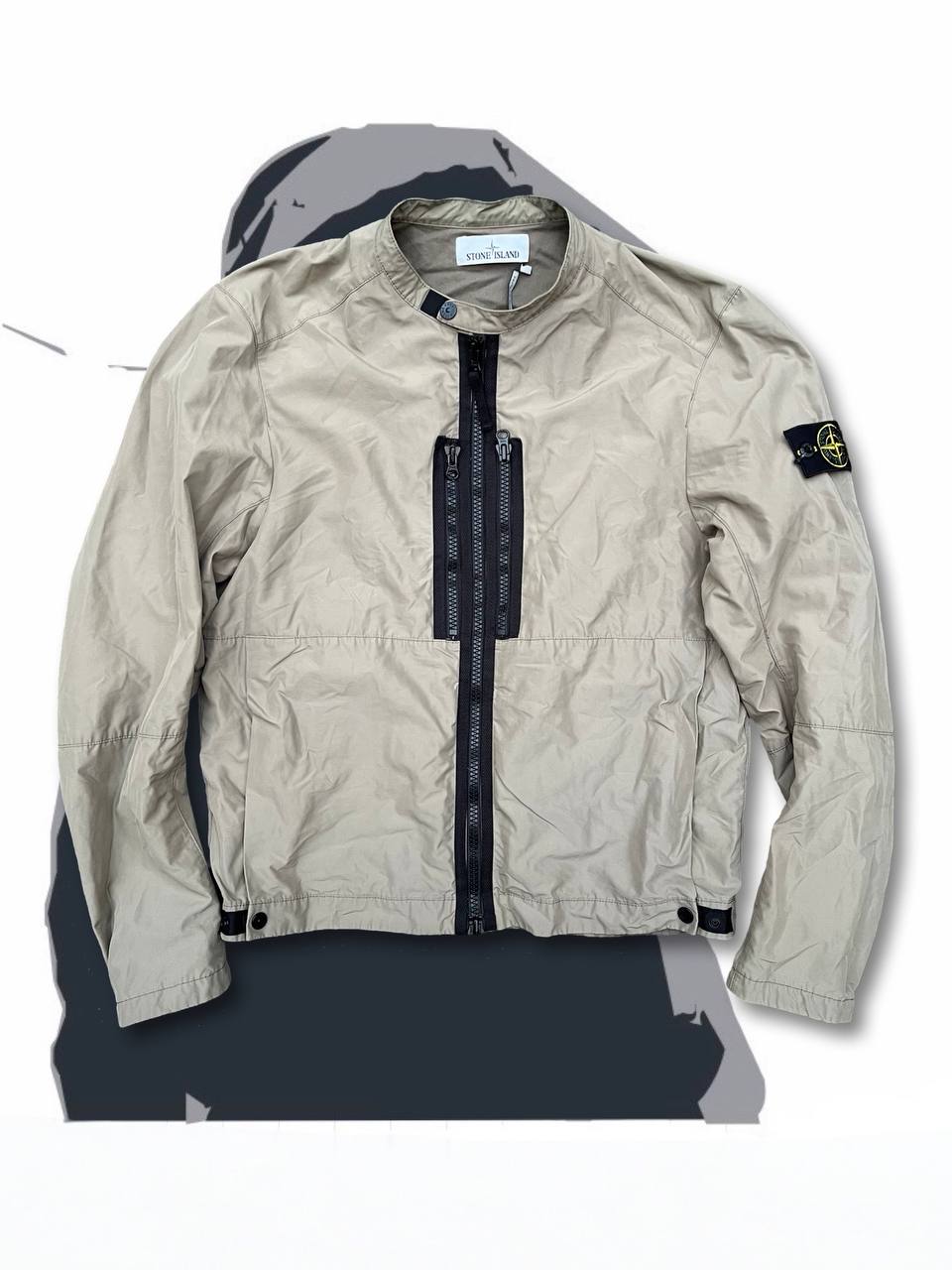 Windbreaker Stone Island Brugt Used Jakke i Beige L large i God Stand
