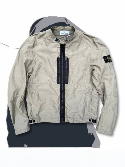 Windbreaker Stone Island Brugt Used Jakke i Beige L large i God Stand