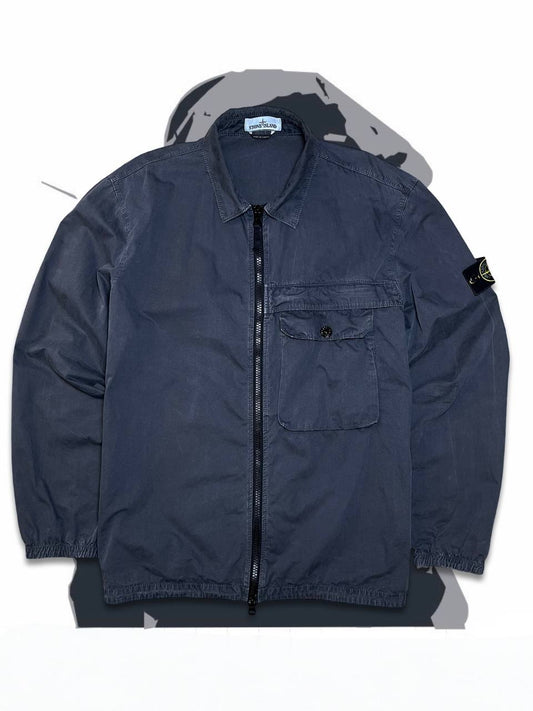 Brugt Used Overshirt Stone Island Skjorte i grå farve XL i god stand