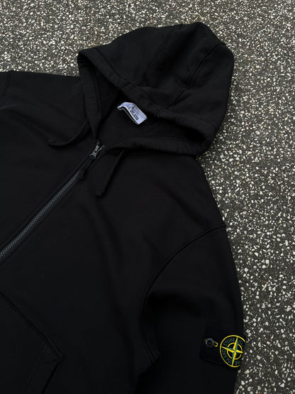 Stone Island Zip Hoodie – Black XXL