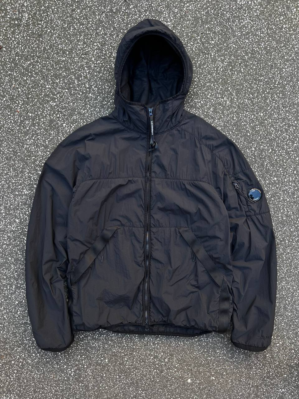 Brugt C.P. COMPANY Polartec Padded jacket / jakke Black / Sort i XL 56