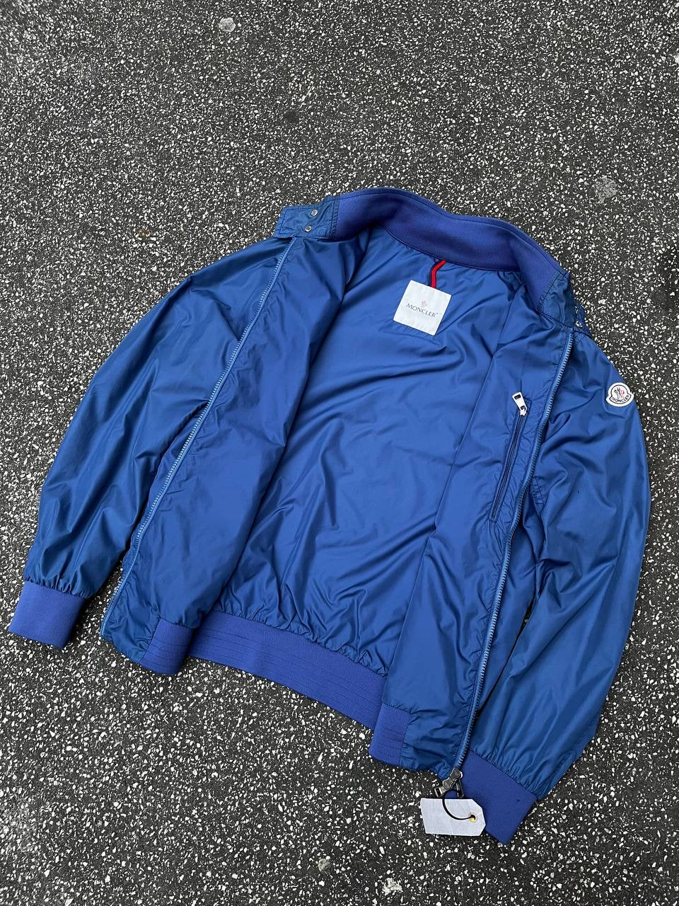 Moncler Darlan Giubbotto Jakke i Blå Large 4