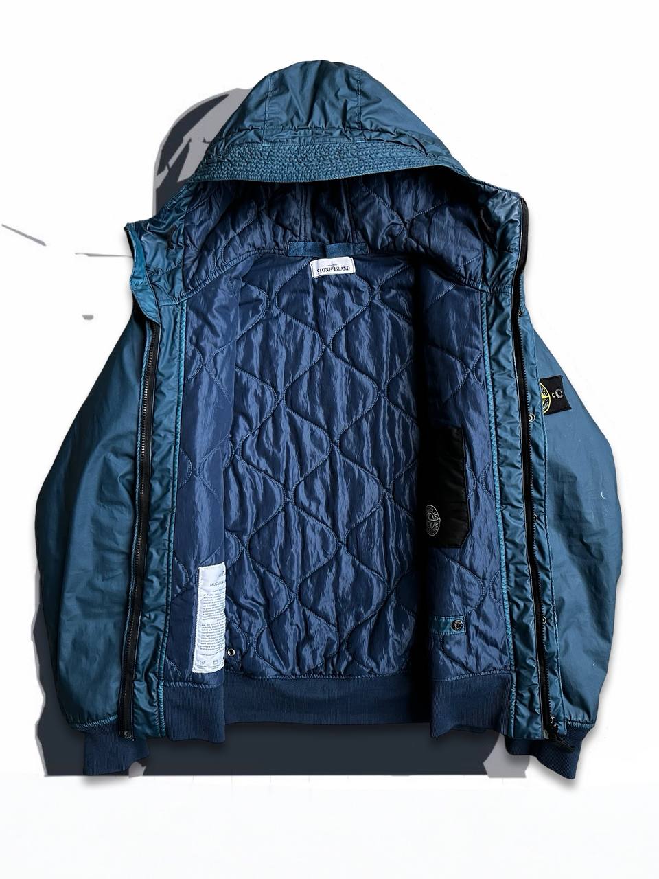 Brugt Used Stone Island Jakke Mussola Gommata i Large Blå