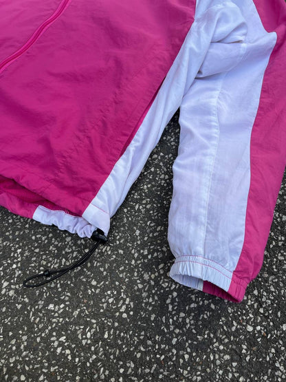 Corteiz Rose Pink Taille International M Medium Windbreaker Sommerjakke Rose Hvid White