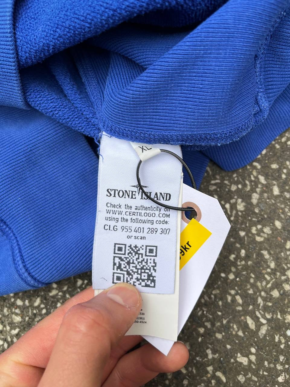 Stone Island Sweatshirt I Blå XL Brugt Used